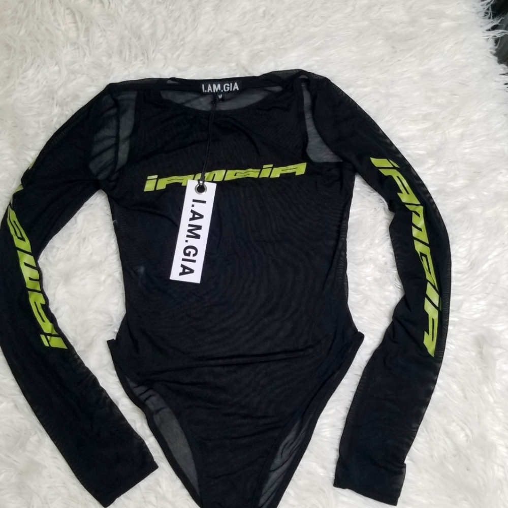 I.AM.GIA VIRN BODYSUIT SHEER NEW SOLD OUT